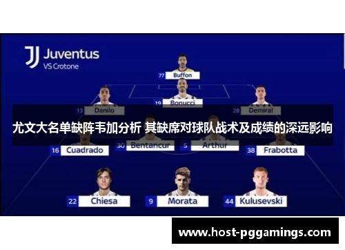 尤文大名单缺阵韦加分析 其缺席对球队战术及成绩的深远影响